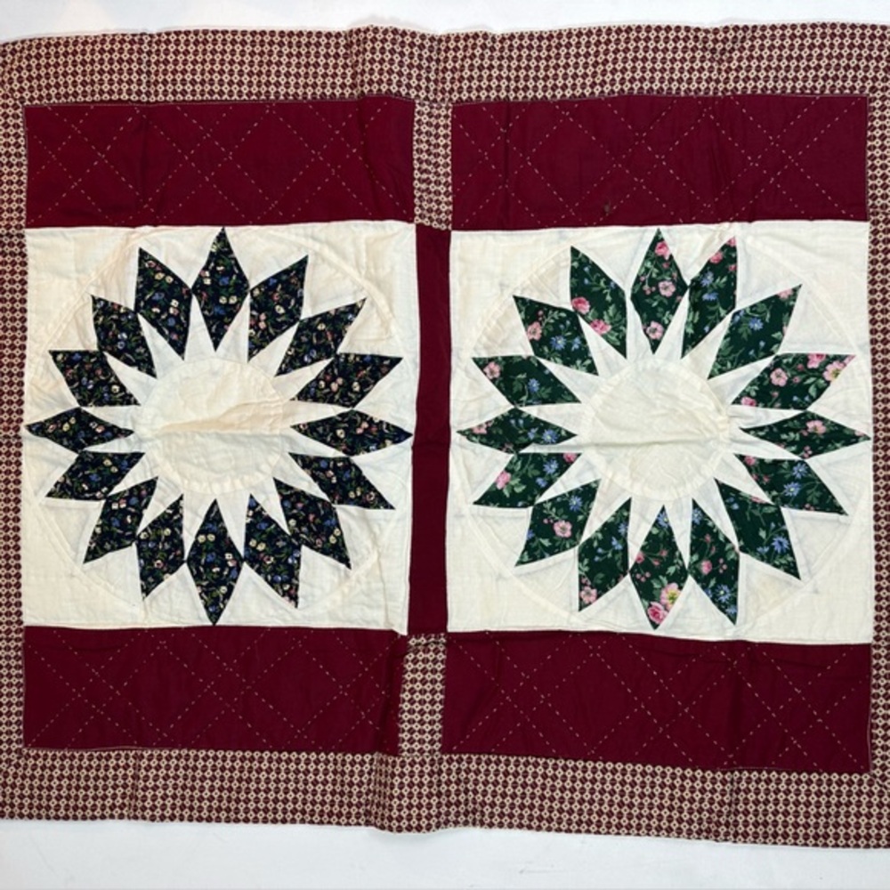 Floral Patchwork Quilted pillow case